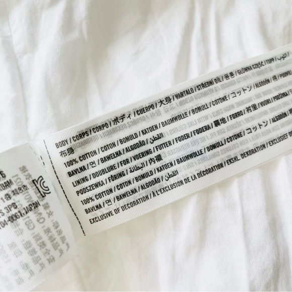 NWT Abercrombie & Fitch SMALL Lace-up back tiered sleeveless maxi dress - white - Picture 8 of 9